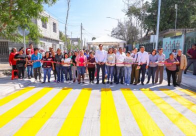 Inauguró Carlos Peña Ortiz Pavimentación Hidráulica por 7.6 MDP en Colonia Arco Iris
