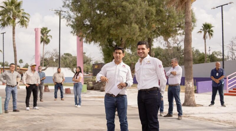 Avanza la Rehabilitación del Parque Niños Héroes y Mejoras Viales en Matamoros